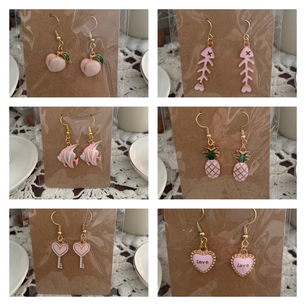 *3 for $20* Various Fun Pink Earrings